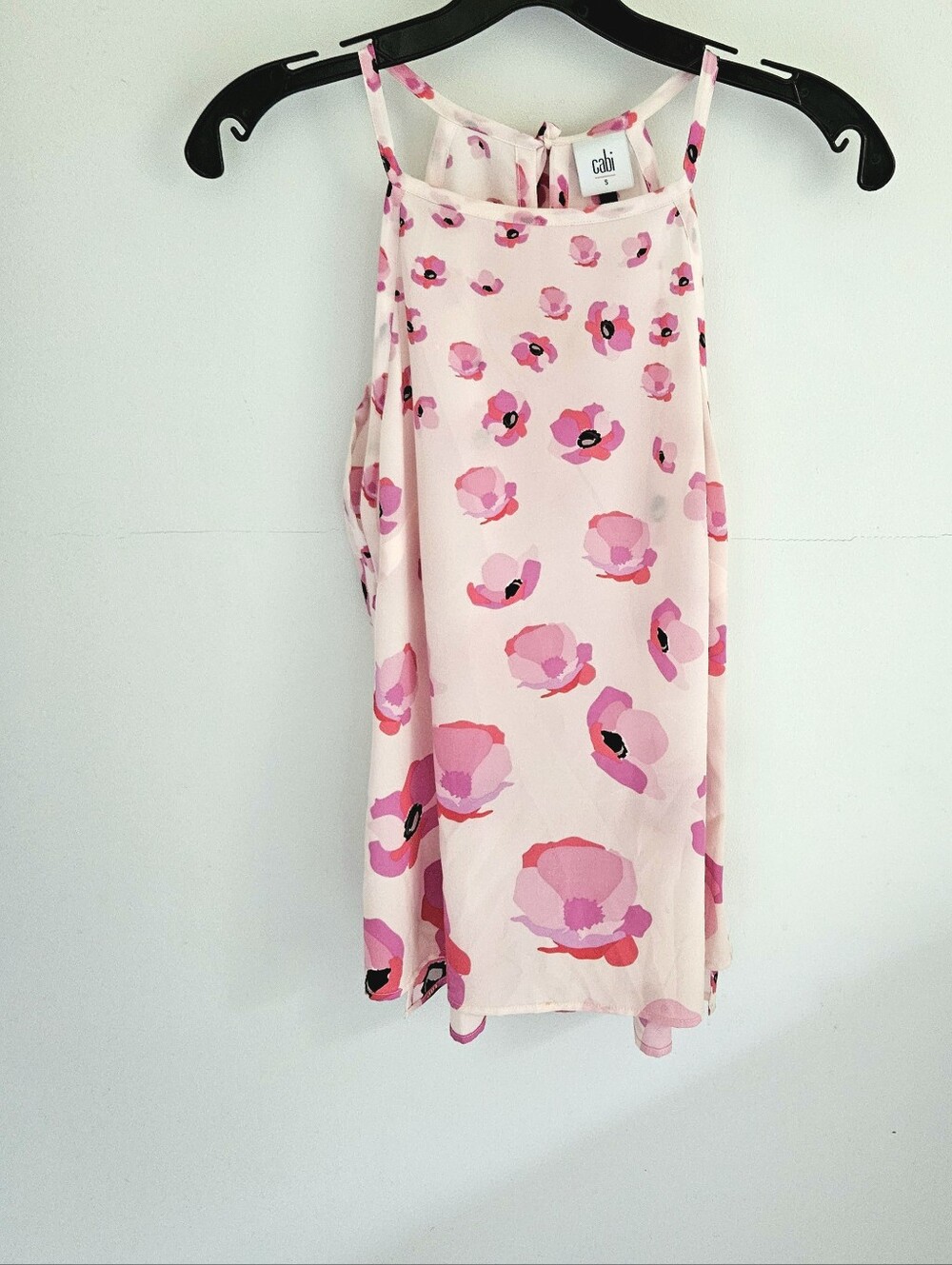 Cabi Floating Poppies Pink Floral Tank Top 5218